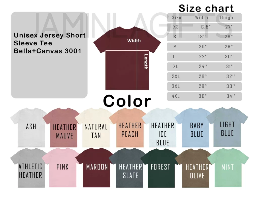 T-shirt Size Guide