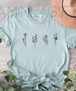 Sentimental Gift for Her, Birth Month Flower Shirt