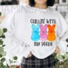 Chilling With My Peeps Easter Shirt , Funny Bunny Family Design