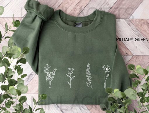 Custom Birth Month Flower Sweatshirt