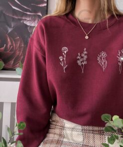 Custom Birth Month Flower Sweatshirt