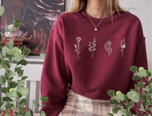 Custom Birth Month Flower Sweatshirt