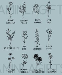 Custom Birth Month Flower Sweatshirt