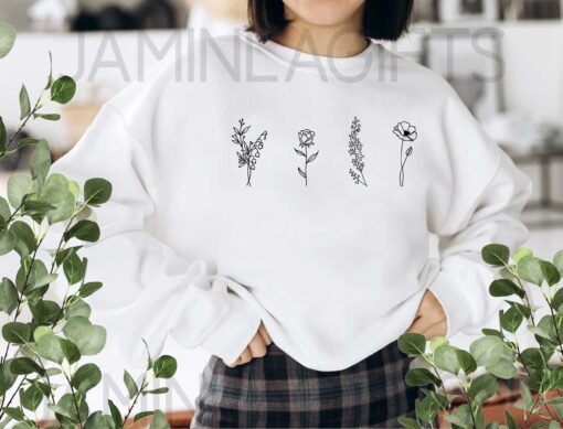 Custom Birth Month Flower Clothing