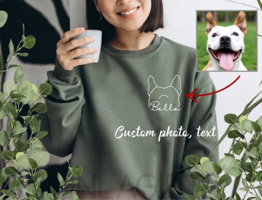 Dog Photo Shirt Gift for Mom