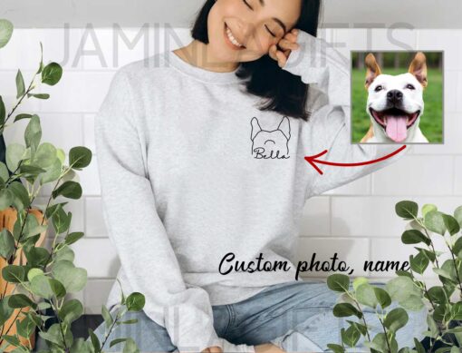 Dog Photo Shirt Gift for Mom