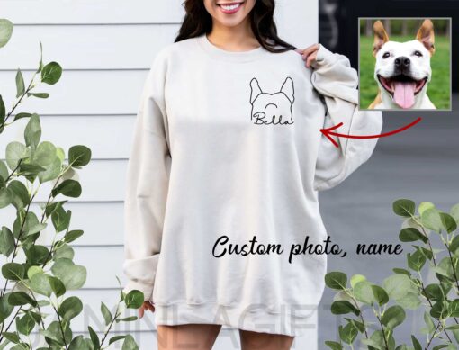 Dog Photo Shirt Gift for Mom