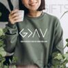 Faithful Religious Christian Apparel, God Is Greater