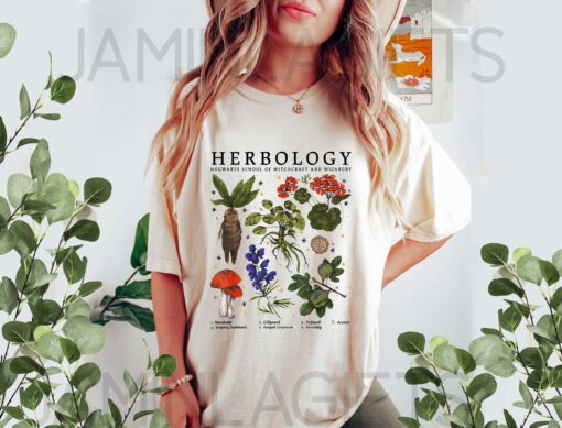 Botanical Design Herbology Plants Shirt