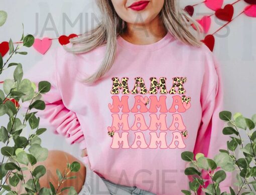 Mama's Leopard Heart Shirt