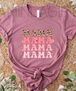 Mama's Leopard Heart Shirt