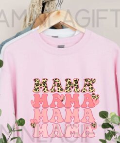 Mama's Leopard Heart Shirt