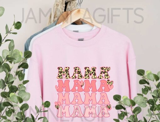 Mama's Leopard Heart Shirt