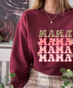 Mama's Leopard Heart Shirt