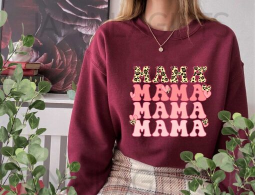 Mama's Leopard Heart Shirt