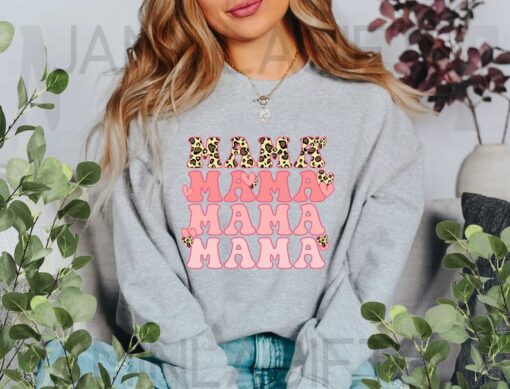 Mama's Leopard Heart Shirt