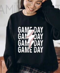 Game Day Number Baseball Design