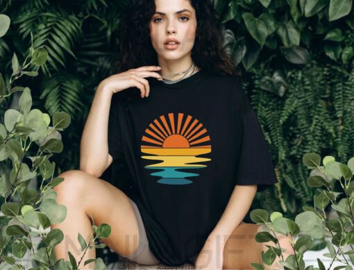 Beachy Vibes Retro Summer Shirt