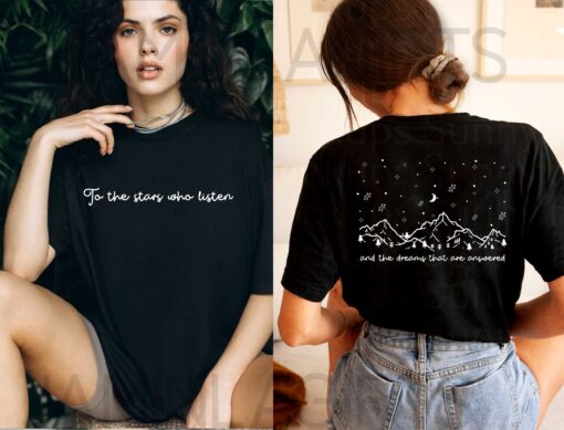 Two-Sided Velaris Shirt for ACOTAR Fans