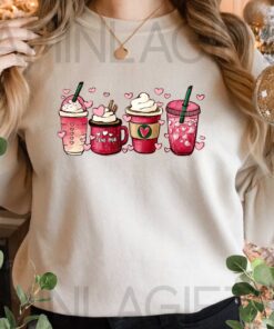 Coffee Icon Sweatshirt, Her's Cozy Valentine Gift