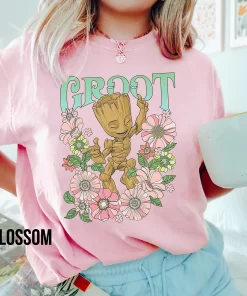 Groot Floral Dance Poster Tshirt