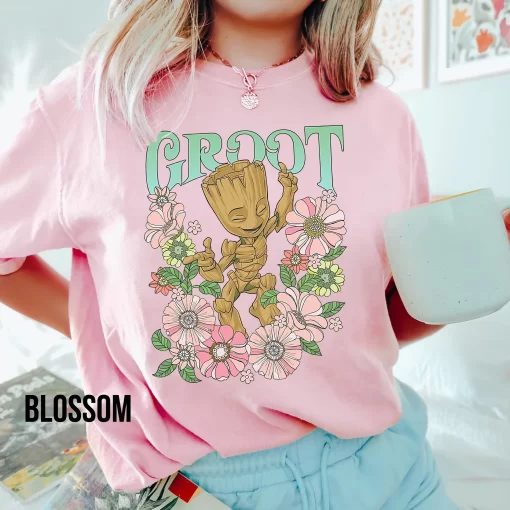 Groot Floral Dance Poster Tshirt