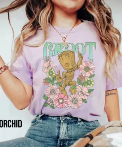 Groot Floral Dance Poster Tshirt