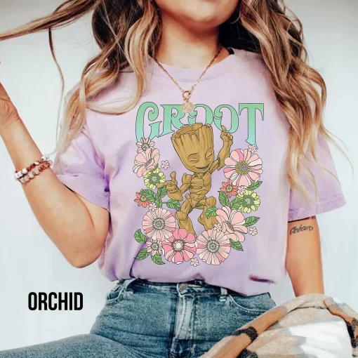 Groot Floral Dance Poster Tshirt