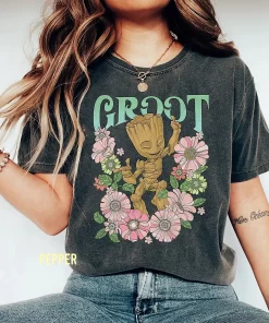 Groot Floral Dance Poster Tshirt