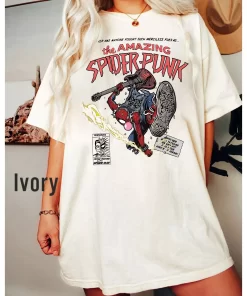 Spider Punk Shirt, Marvel Character Attire Aggregation