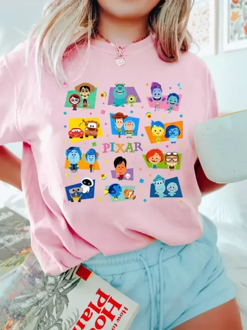 Pixar Movie All Characters Tee