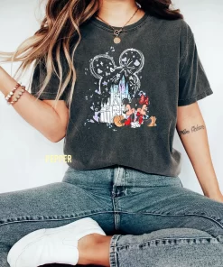 Mickey Minnie in Disney Castle Tee