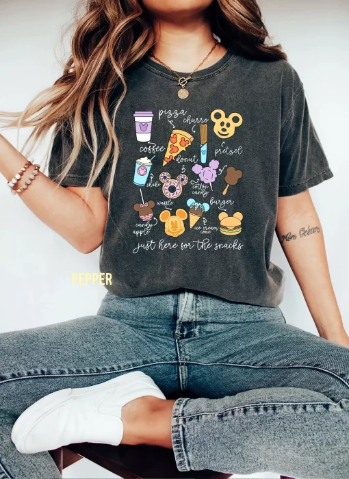 Disneyworld Snacks Stickers Shirt