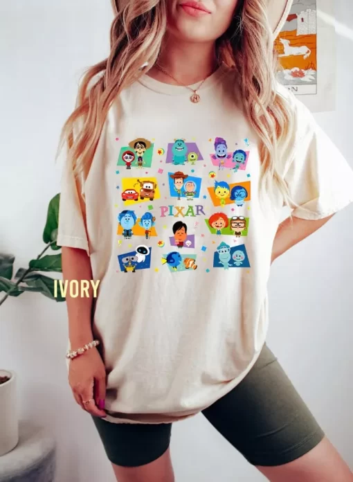 Pixar Movie All Characters Tee