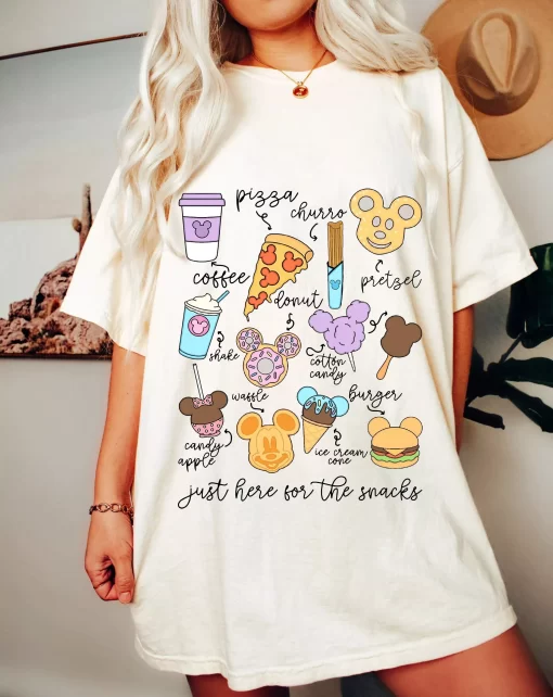 Disneyworld Snacks Stickers Shirt