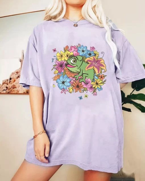 Disney Tangled Floral Pascal Tee