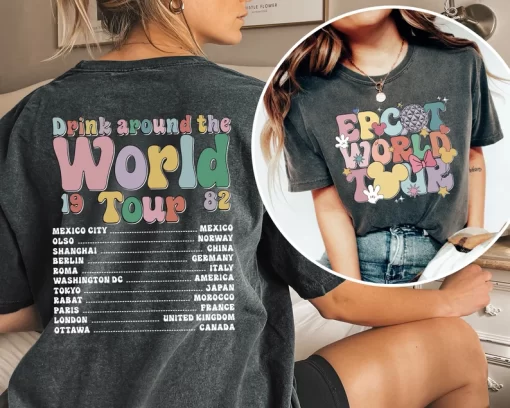 Epcot World Tour Double Sided Shirt