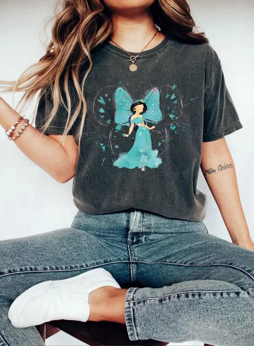 Watercolor Jasmine Princess Tee