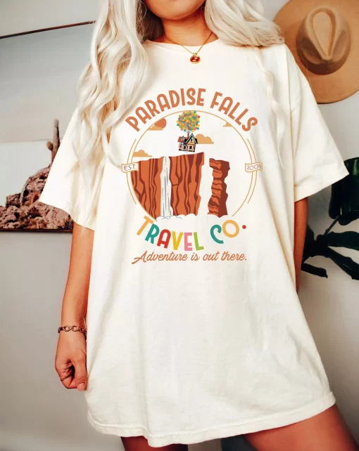 Pixar Up Movie Paradise Falls Tee