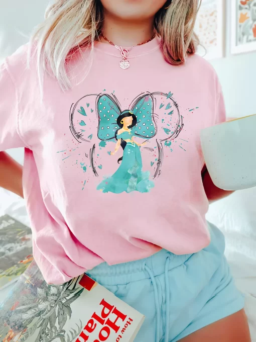 Watercolor Jasmine Princess Tee