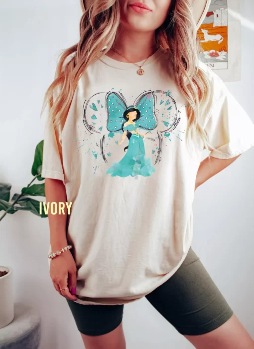 Watercolor Jasmine Princess Tee