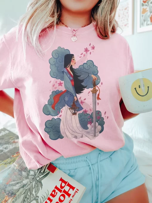 Watercolor Mulan Princess Tee