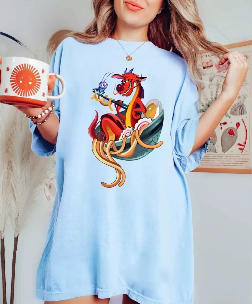 Cute Mushu Dragon Ramen Tee