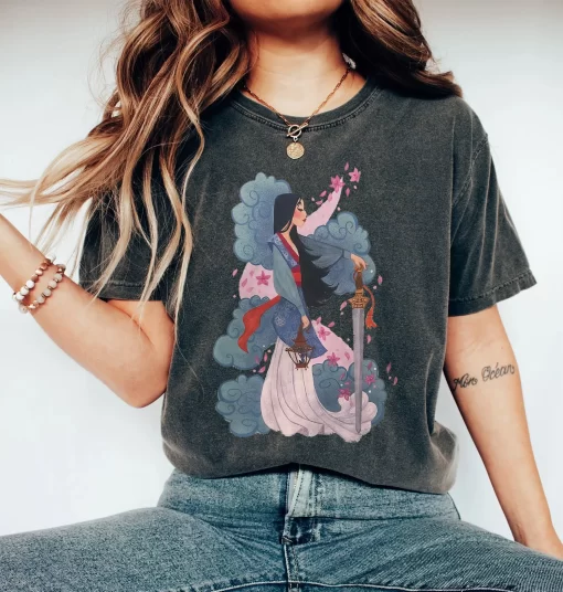 Watercolor Mulan Princess Tee