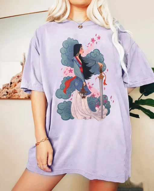 Watercolor Mulan Princess Tee