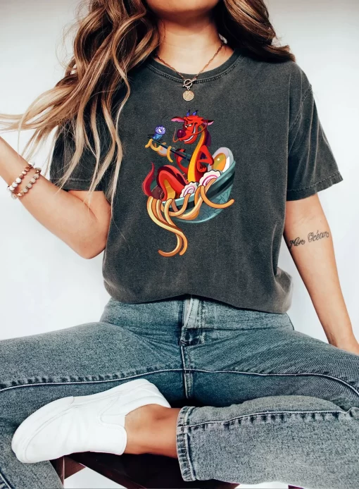 Cute Mushu Dragon Ramen Tee