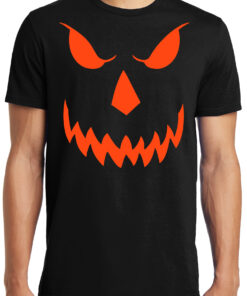 Big Guys Rule Big and Tall King Size Halloween Costume Evil Scary Pumpkin T-Shirt - 1