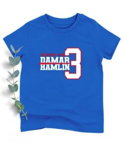Praying for Damar Hamlin 3 Shirt, Love For 3 Pray For Damar Blue T-Shirt - 1